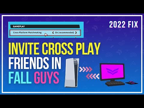 How to ENABLE & INVITE Cross Play Friends in Fall Guys || Fall Guys Cross Platform Party
