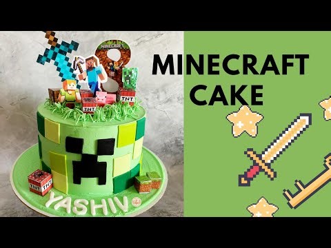 Minecraft Theme Cake!|Minecraft Cake Tutorial/Latest Minecraft Cake Design|How to make Minecraftcake
