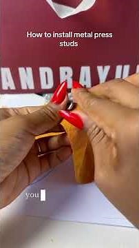 How to install metal press studs on fabrics #metalpress #pressstud #teaching #fashionbusiness