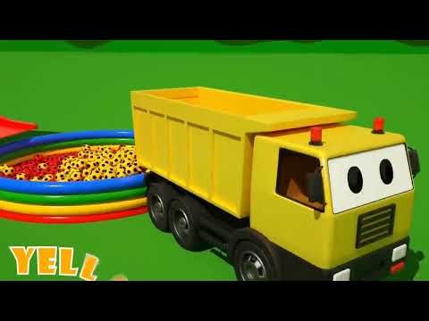 Bridge construction #truck excavator #kids #kids toys