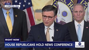 Speaker Mike Johnson, at a news conference with House Republican leadership, claimed he had the votes ahead of Tuesday afternoon's vote on a funding bill to avert a looming government shutdown. https://abcnews.link/tb76sQT | ABC News Politics