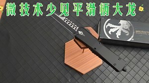 Microtech 微技术手签标 大龙 黑色铝平滑柄 M390钢战犬刃