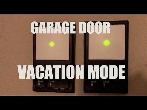 Enable or Disable Vacation Mode for your Garage Door Opener Switch