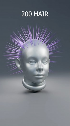 Blik on Instagram: "Hair Particles Guide for Blender#blender #simulation #hair #hairsimulation #blendertutorial #visuals"