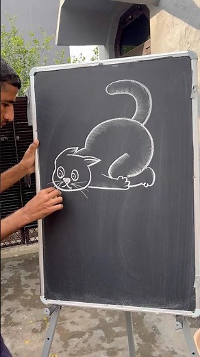 How to draw a cat step by step ||🤔 #catart #drawingtutorials #art