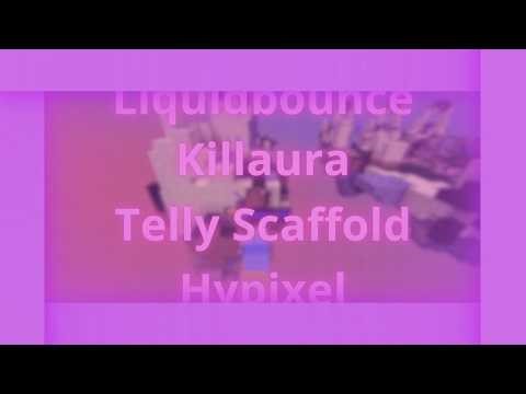Cheating in hypixel with liquidbounce | Aura, telly scaffold