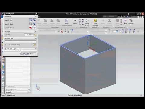 How to model any part and generate NC code in Siemens NX manufacturing
