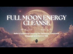 Full Moon Energy Cleanse | Reiki + Subliminal Healing to Release Negativity, Emotions & Karma