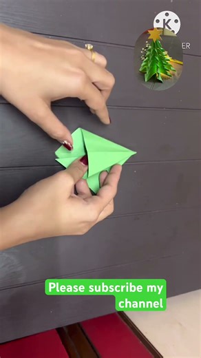 Christmas tree, how to make paper Christmas tree step-by-step easy way ￼