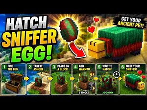 How to Find & Hatch a SNIFFER! 🦖 Minecraft 1.21 Guide