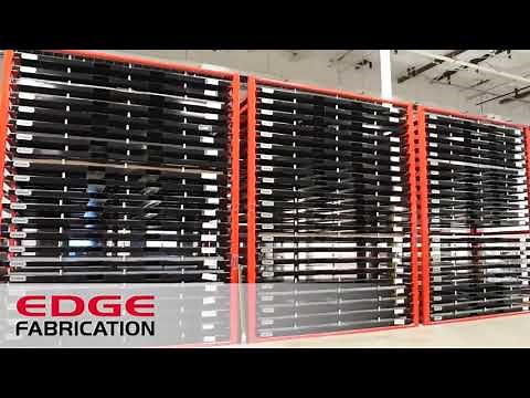 LEAN Sheet Metal Storage Rack for Edge Fabrication