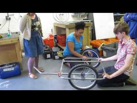 How to build a bike trailer - new steel tube design