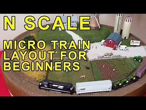 4k N Scale Train Micro Farm Layout for Beginners