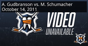 Alexander Gudbranson vs. Michael Schumacher, October 14, 2011 - Kingston Frontenacs vs. Sault Ste. Marie Greyhounds | HockeyFights