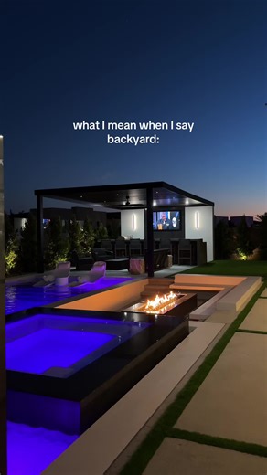 The only kind of backyard i want #backyard #view #fyp #luxuryhomes #luxurylandscape #design #westmod #backyardtransformation