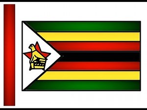 How to Drawing Zimbabwe Flag | Zimbabwean Flag Draw Coloring for Kids Easy | Little Channel | Flags