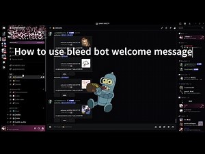 How to use Bleed bot welcome message tutorial!