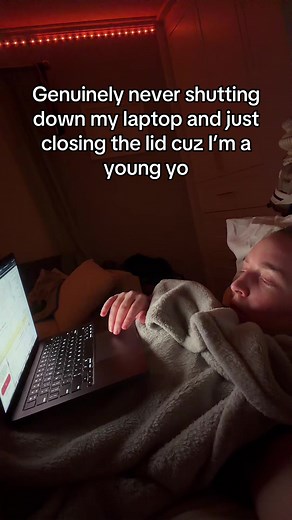 Only time it gets turned off is when it dies #laptop #computer #mac #youngho #fyp
