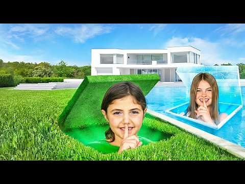 I Built 5 SECRET Rooms In ONE COLOR! ft. Salish Matter & Ben Azelart