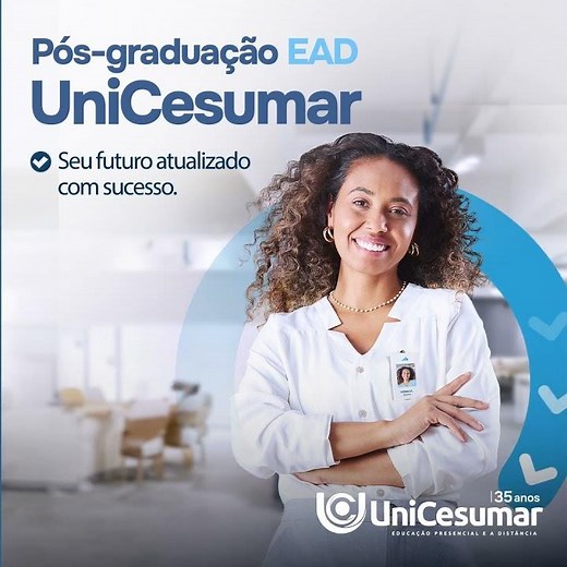 Pós-graduação EAD UniCesumar | Sua carreira atualizada com sucesso.
