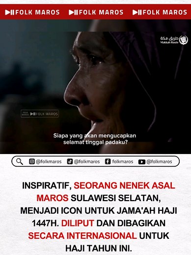 Nenek Asal Maros Jadi Ikon Jamaah Haji 1447H