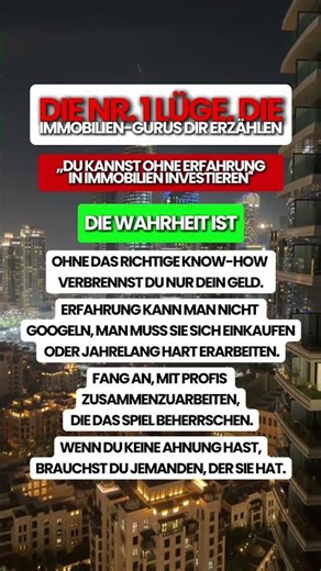 Die größte Lüge aller Immobilien-Gurusw