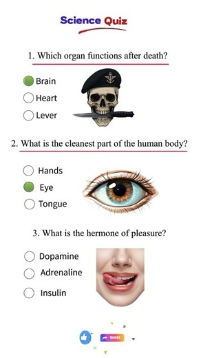 Only 1% Know The Cleanest Part Of The Human Body! 👁️ (Science Quiz)