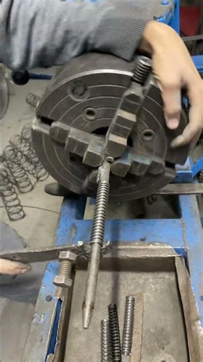 Making Heavy-Duty Jumping Banner Spring by Hand | Satisfying Coil Process