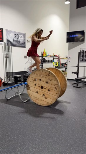 What is she training for? 👀 | Crazy Balance Obstacle Course #shorts