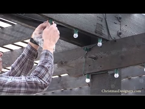 Installing Year-Round LED Christmas Lighting for Outdoor Dining Areas, Backyard & Patio