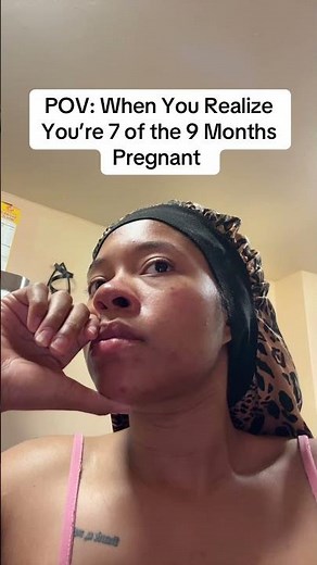 POV: When You Realize You’re 7 of the 9 Months Pregnant 😳😭#funny #3rdtrimester ##pregnancy