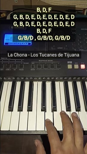 La Chona / Piano Tutorial 🎹 #lachona #cumbia #tutorial #piano #acordeon