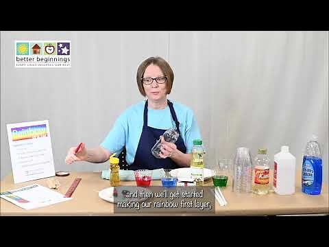 How To Make A Rainbow In A Jar | Science Activity