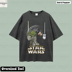 Oversized Star Wars Yoda Mickey Shirt | Vintage Disney Star Wars Shirt, Death Star Star Wars, Disneyland Trip Shirt, Mickey Jedi Star Wars - Etsy