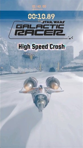Brutal High-Speed Crash in Star Wars Galactic Racer! 💥🚀 #Shorts