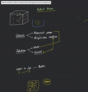 what is brownian motion in solutions like heterogeneous and hom... | Filo