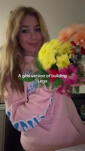 Girls’ version of building Lego bouquet ideas