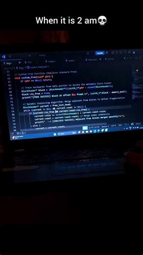 The city is asleep, but the compiler is wide awake. 🌌💻