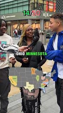 Name the US States: Asking Americans Basic Trivia 😅 #quiz #usa #states #geography #streetinterview
