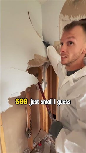 Rremoving Drywall in one piece #renovation #construction #demolition #tools #remodelling #shorts