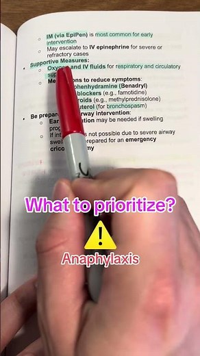 Anaphylaxis management and symptoms #ernurse
