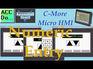 C-More Micro HMI Object Numeric Entry