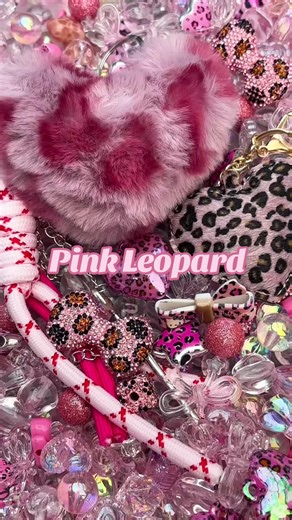 Creative Pink Leopard Bead Art