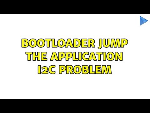 Bootloader Jump the Application I2C problem