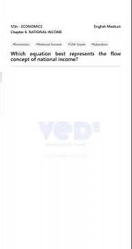 National Income Flow Equation Explained | 12th Economics