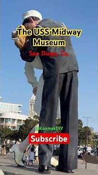 The Kissing Sailor Statue @ The USS Midway Museum at Navy Pier in San Diego, Ca.#shorts