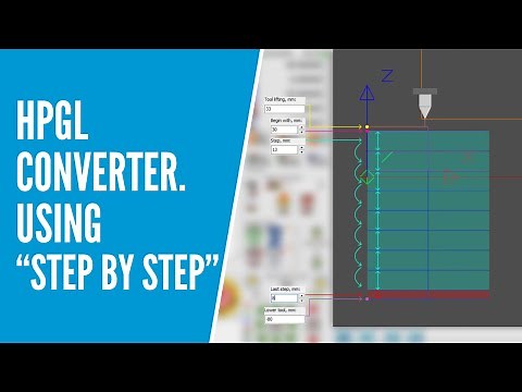 HPGL converter. Using “Step by step”