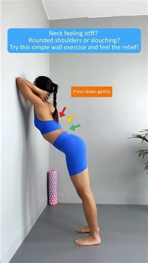 At Home Wall Stretch for Neck, Shoulders, and Upper Back Relief