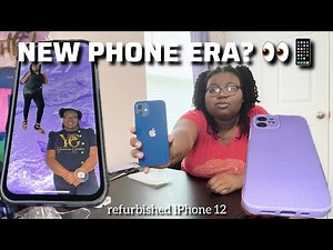 testing out my REFURBISHED iPhone 12 from Amazon 👀📱 | unboxing, setup & what’s on my iPhone