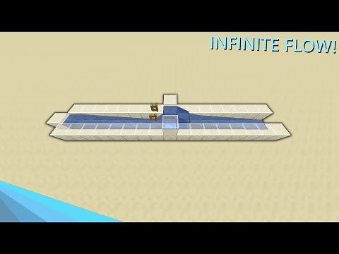 Minecraft Infinite Water Stream Tutorial | Continuously Flowing Water!